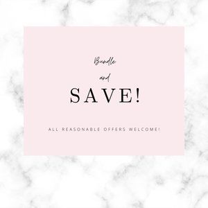 Bundle items for a discount.  All reasonable offers are welcome!